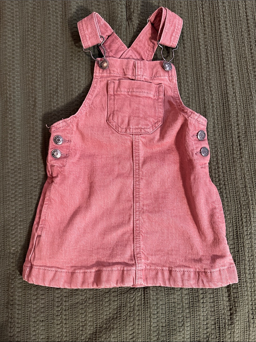 Cat & Jack Dusty Pink Overalls Dress, 18m
